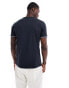 Barbour International tipped logo t-shirt in dark navy