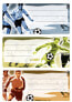 Фото #2 товара HERMA Football - Multicolour - Rectangle - Permanent - Paper - 9 pc(s) - 3 pc(s)