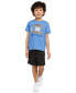 ფოტო #1 პროდუქტის Little Boys Logo Graphic T-Shirt & Shorts, 2 Piece Set