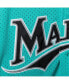 Фото #5 товара Men's Andre Dawson Teal Florida Marlins Fashion Cooperstown Collection Mesh Batting Practice Jersey