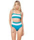 Фото #1 товара L*Space 299625 Color Block Rebel Stripe Portia Bottom Swimwear Size MD