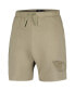 ფოტო #3 პროდუქტის Men's Khaki Cleveland Guardians Neutral Fleece Shorts