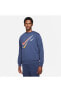 Фото #1 товара Sportswear Multi Swoosh Graphic Fleece Sweatshirt - Midnight Navy DQ3943-410