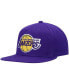 Men's Purple Los Angeles Lakers All Love Snapback Hat Фиолетовый - фото #4