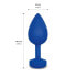 Фото #6 товара GplugLarge Butt Plug Large Navy Blue