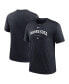 ფოტო #1 პროდუქტის Men's Minnesota Twins Heather Navy Authentic Collection Early Work Tri-Blend Performance T-shirt