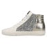 Фото #3 товара Vintage Havana Bailey Glitter High Top Womens Gold Sneakers Casual Shoes BAILEY