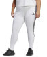 ფოტო #1 პროდუქტის Plus Size Tiro 23 League 3-Stripes Track Pants