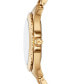 Фото #2 товара Men's Everest Three-Hand Gold-Tone Stainless Steel Bracelet Watch, 40mm