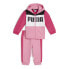 Фото #1 товара Спортивный костюм для малышей PUMA TwoPiece Minicats Colorblock Full Zip Jacket & Joggers Set Toddler Girls 21 - розовый