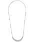 Фото #3 товара Wrapped in Love diamond Link Detail 18" Pendant Necklace (1 ct. t.w.) in Sterling Silver, Created for Macy's