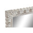 Wall mirror DKD Home Decor 8424001849895 White Natural Crystal Mango wood MDF Wood Indian Man Stripped 178 x 6 x 52 cm