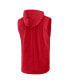 ფოტო #4 პროდუქტის Men's Red St. Louis Cardinals Athletic Sleeveless Hooded T-shirt