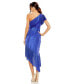 ფოტო #4 პროდუქტის Women's Ieena One Shoulder Flutter Sleeve High Low Dress