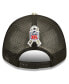 ფოტო #2 პროდუქტის Men's Black, Camo Arizona Cardinals 2022 Salute To Service 9FORTY Snapback Trucker Hat