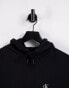 Calvin Klein Jeans essential regular fit hoodie with CK logo in black