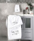 Textiles Turkish Cotton Figi Embellished Bath Towel Set, 2 Piece Белый, Fingertip Towels - фото #3