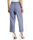 Фото #2 товара Women's Linen-Blend Mid Rise Drawstring-Waist Crop Pants