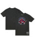 Фото #1 товара Men's and Women's Black Toronto Raptors Hardwood Classics MVP Throwback Logo T-shirt