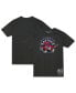 ფოტო #1 პროდუქტის Men's and Women's Black Toronto Raptors Hardwood Classics MVP Throwback Logo T-shirt