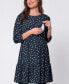 Women's Polka Maternity Nursing Dress