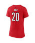 ფოტო #2 პროდუქტის Women's Sebastian Aho Red Carolina Hurricanes Special Edition 2.0 Name and Number V-Neck T-shirt