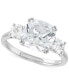 ფოტო #1 პროდუქტის Cubic Zirconia Statement Ring in Sterling Silver