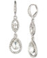 ფოტო #1 პროდუქტის Pavé Crystal Orb Double Drop Earrings