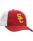 Фото #4 товара Men's Cardinal, White USC Trojans Trucker Snapback Hat