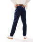 Vero Moda linen blend tapered trousers in navy