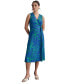 Фото #1 товара Women's Printed Side-Tie Sleeveless A-line Dress