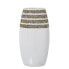 Vase Alexandra House Living White Ceramic 11 x 15 x 28 cm 16 x 9 x 30 cm