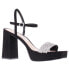 Фото #2 товара Nina Sully Rhinestone Platform Womens Black Dress Sandals SULLY-BLK