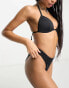 Фото #2 товара ASOS DESIGN mix and match sleek moulded triangle bikini top in black