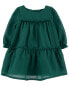 Baby Tiered Crepe Holiday Dress 6M