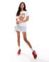 Stradivarius enjoy strawberry detail graphic t-shirt in white