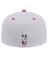 Головной убор New Era белый-красный Houston Rockets Throwback 2Tone 59FIFTY Fitted Hat Красно-белый, 7 5/8 - фото #3