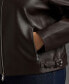 ფოტო #4 პროდუქტის Plus Size Leather Moto Jacket