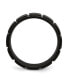 ფოტო #3 პროდუქტის Stainless Steel Brushed Black IP-plated 8mm Grooved Band Ring