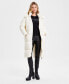 ფოტო #1 პროდუქტის Women's Shine Hooded Mid-Length Puffer Coat