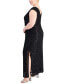 ფოტო #3 პროდუქტის Plus Size Cutout-Detail Lace Maxi Dress