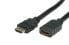 Фото #1 товара VALUE HDMI High Speed Cable + Ethernet - M/F 1 m - 1 m - HDMI Type A (Standard) - HDMI Type A (Standard) - 3D - 10.2 Gbit/s - Black