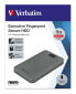 Verbatim Executive Fingerprint Secure - 1000 GB - 2.5" - 3.2 Gen 1 (3.1 Gen 1) - 5400 RPM - Grey