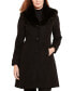 ფოტო #1 პროდუქტის Women's Petite Faux-Fur-Trim Walker Coat