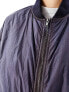 COLLUSION washed bomber jacket in navy 32 - фото #3