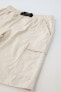 Фото #3 товара Шорты из мягкой ткани с контрастными деталями и пряжкой ZARA