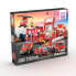 EUREKAKIDS Fire station building blocks with rescue vehicles 827 pieces