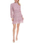 Colette Rose Smocked Mini Dress Women's M - фото #1