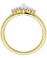 ფოტო #4 პროდუქტის Marquise Diamond Engagement Ring (3/8 ct. t.w.) in 14k Gold