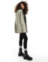 Фото #1 товара ASOS DESIGN rubberised rain coat in khaki